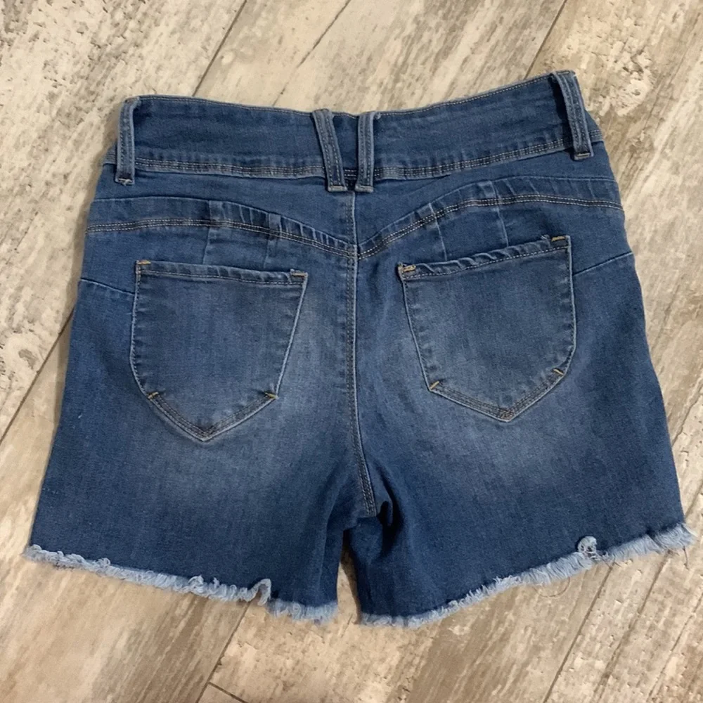 YMI mid rise jean shorts